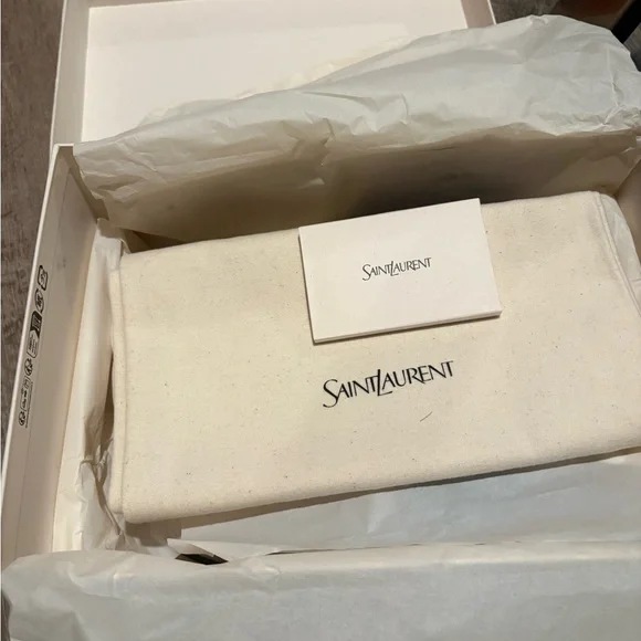 Saint Laurent Cream Loafers - Picture 5 of 6